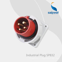 Saipwell Hot Waterproof IP67 400V 32A 6h 4 Pin Industrial Socket y enchufe